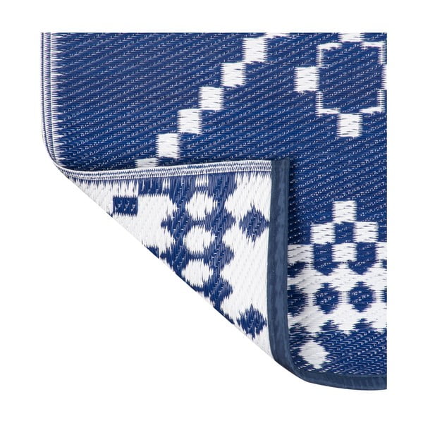 Mėlynos ir baltos spalvos lauko kilimas Green Decore Amber, 150 x 240 cm-image-3