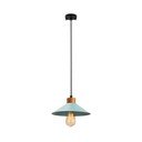 Turkio spalvos/natūralios spalvos kabantis šviestuvas ø 24 cm su metaliniu gaubtu Manavgat – Opviq lights