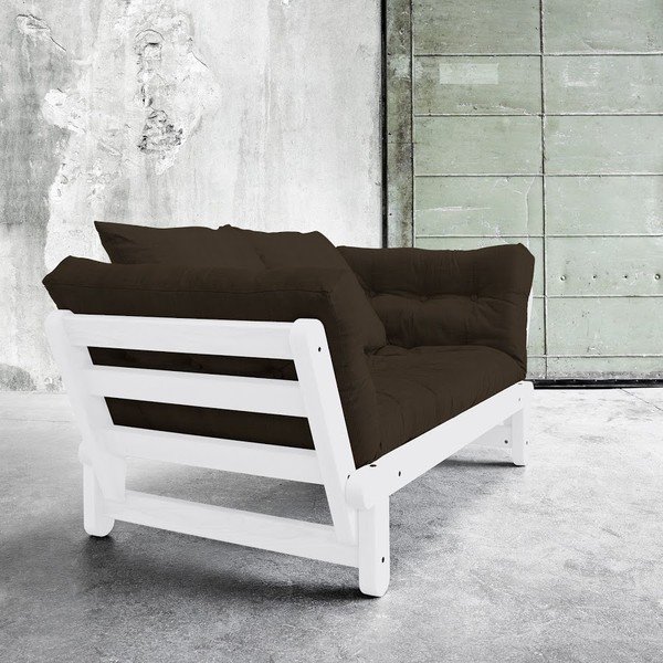Sofa lova "Karup Beat White/Choco Brown-image-1