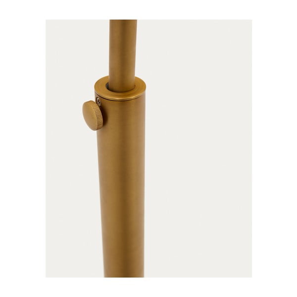 Auksinės spalvos pastatomas šviestuvas (aukštis 160 cm) su metaliniu gaubtu Madali – Kave Home-image-4