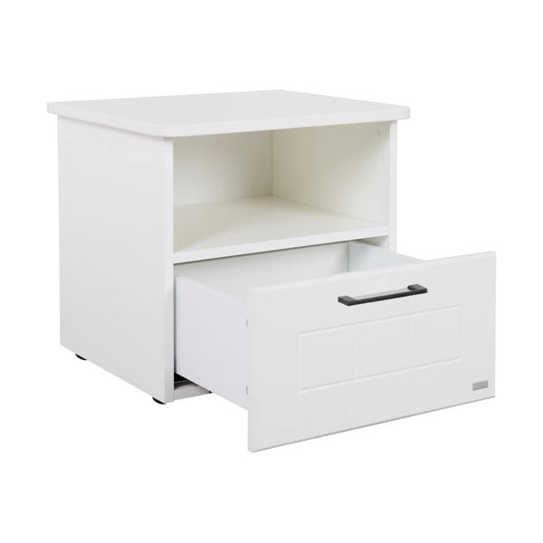 Vaikiškas naktinis staliukas baltos spalvos Sylt – Roba-image-4
