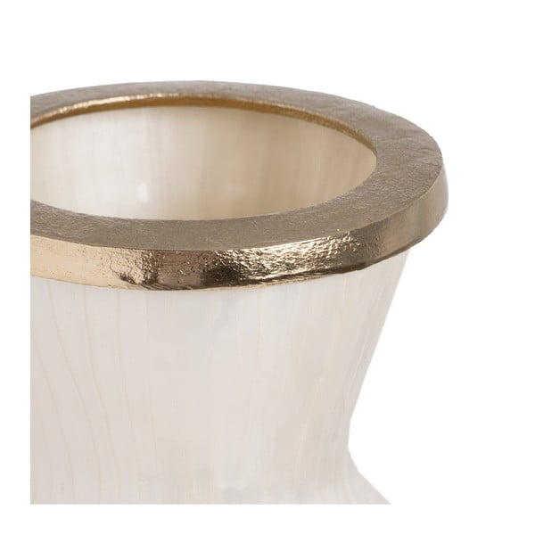 Baltos spalvos iš stiklo  aukšta vaza (aukštis 57 cm) Linea – Ixia-image-1