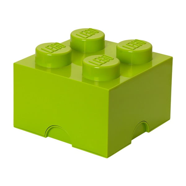 Šviesiai žalios spalvos kvadratinė daiktadėžė LEGO®