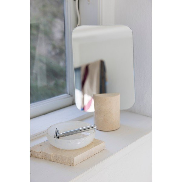 Kreminės spalvos iš stiklo muilinė Opal – Mette Ditmer Denmark-image-2