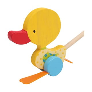 Medinis traukiamas žaislas Legler Duck Tine