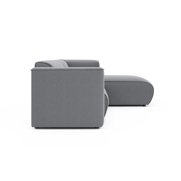 Šviesiai pilkos spalvos kampinė sofa (su dešiniuoju kampu/su gultu) Merid  – Ropez-image-3