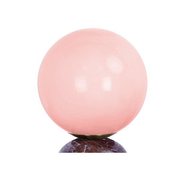 Bordo spalvos iš marmuro stalinis šviestuvas (aukštis 20 cm) Lazio Sphere – Leitmotiv-image-4