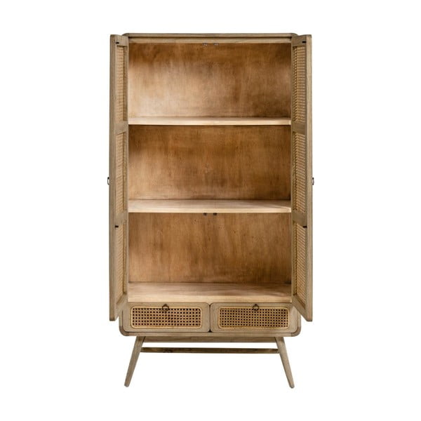 Kedro masyvo drabužių spinta natūralios spalvos 90x175 cm Nalu – Kave Home-image-3