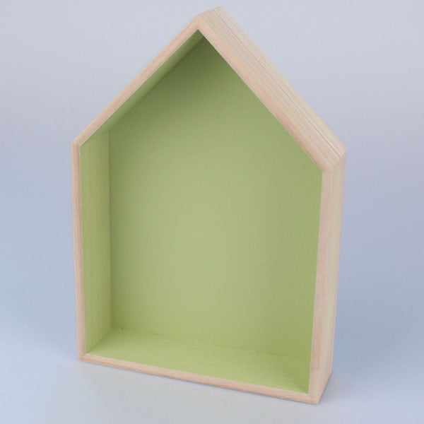 Pakabinama lentyna "House" 21x30 cm, žalia