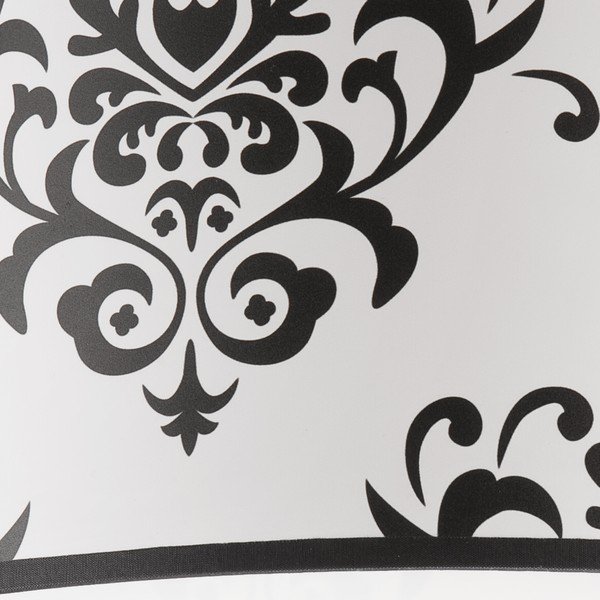 Lubinis šviestuvas juodos ir baltos spalvos ø 35 cm su tekstiliniu gaubtu Print – LAMKUR-image-4