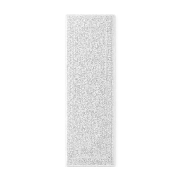 Pilkos spalvos/dramblio kaulo spalvos lauko kilimas 80x250 cm Duet Kona – NORTHRUGS