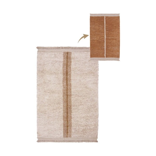 Iš medvilnės kilimas raudonos plytų spalvos/smėlio spalvos 170x240 cm Duetto Toffee – Lorena Canals-image-3