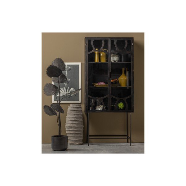 Vitrina iš metalo antracito spalvos 81x181 cm Gracious – BePureHome-image-1