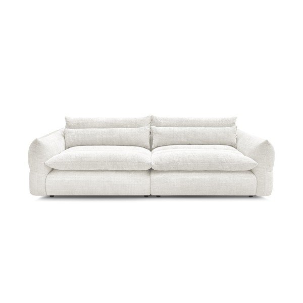 Baltos spalvos sofa iš šenilinio audinio 276 cm Neil – Bobochic Paris