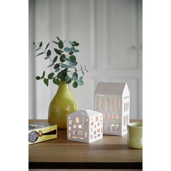 Balta keraminė žvakidė Kähler Design Urbania Lighthouse Church-image-4