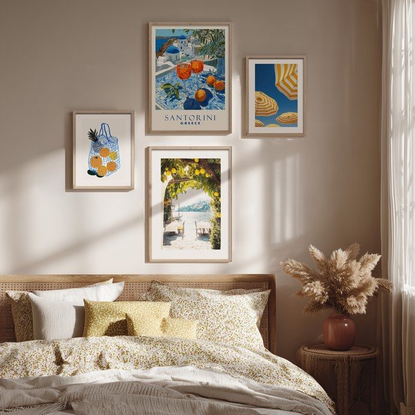 Spausdintas paveikslas su rėmeliu 50x70 cm Santorini – Styler-image-2
