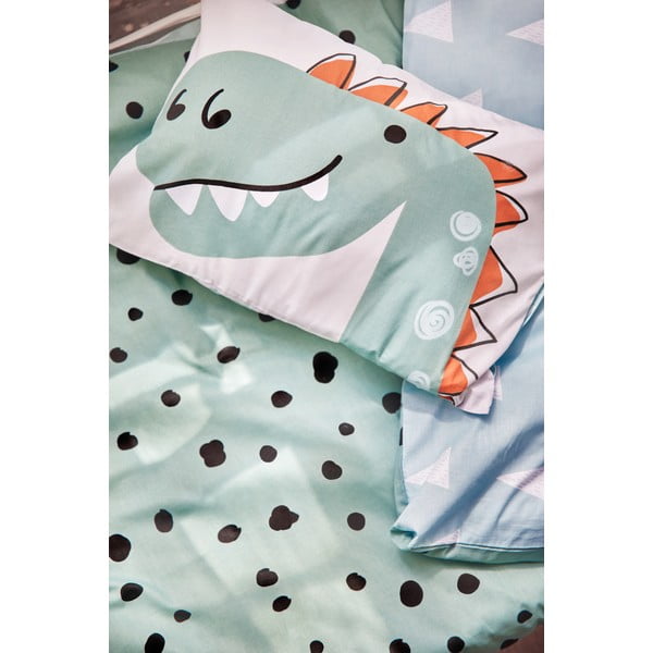 Vaikiška medvilninė patalynė Bonami Selection Dino, 140 x 200 cm-image-4
