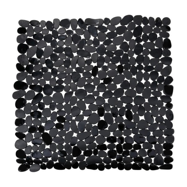 Juodas neslidus vonios kilimėlis Wenko Paradise, 54 x 54 cm