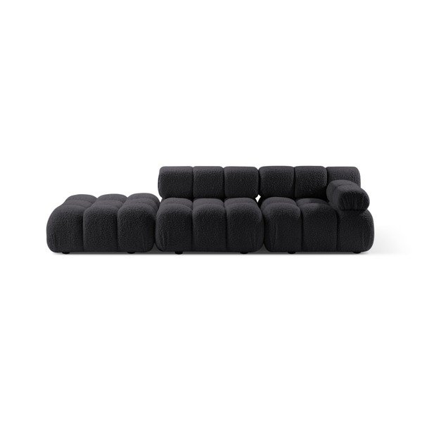 Iš boucle sofa antracito spalvos 288 cm Bellis – Micadoni 