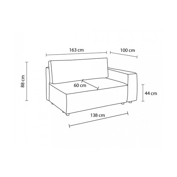 Modulinė sofa žalios spalvos iš kordinio velveto (su dešiniuoju kampu) Nihad modular – Bobochic Paris-image-4
