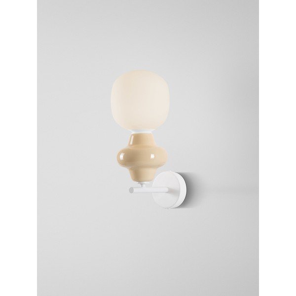 Baltos spalvos iš keramikos sieninė lempa Clio – Nova Luce-image-3