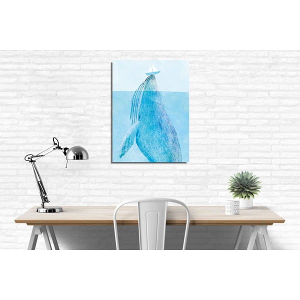 Paveikslas ant drobės Whale, 30 x 40 cm-image-1