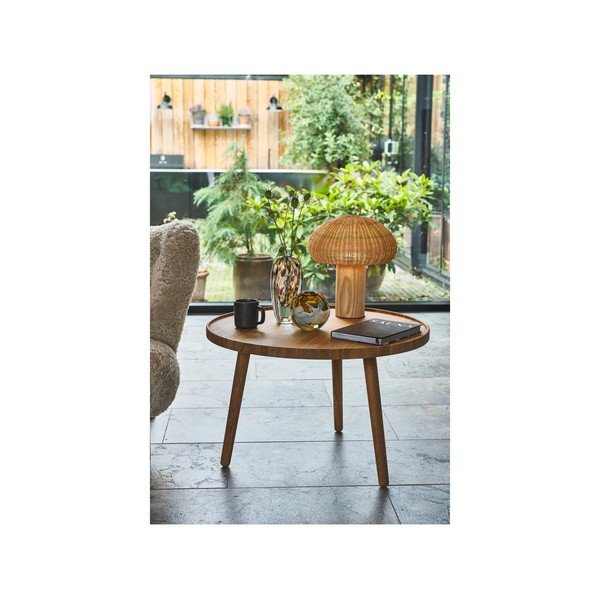 Stalinis šviestuvas natūralios spalvos LED (aukštis 32 cm) su rotango gaubtu – Villa Collection-image-4