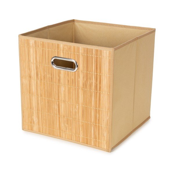 Iš bambuko krepšys lentynai 31x31x31 cm Anji – Compactor