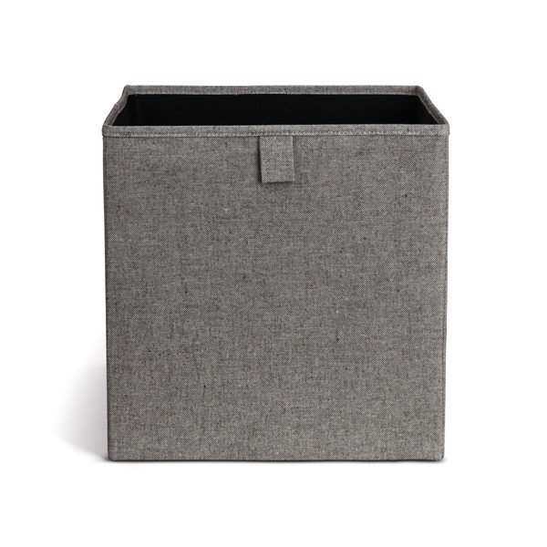 Pilkos spalvos iš tekstilės daiktadėžė 32x31,5x31,5 cm Soft Storage Cube – Bigso