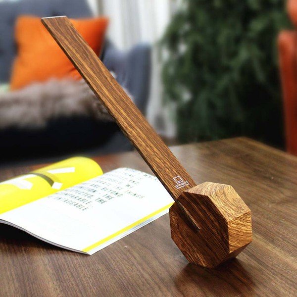 Stalinis šviestuvas šviesiai rudos spalvos LED (aukštis 38 cm) Octagon One – Gingko-image-3