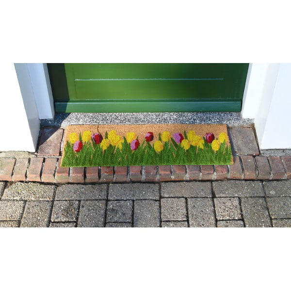 Durų kilimėlis su tulpių raštu Esschert Design Needhelands, 25 x 75 cm-image-1