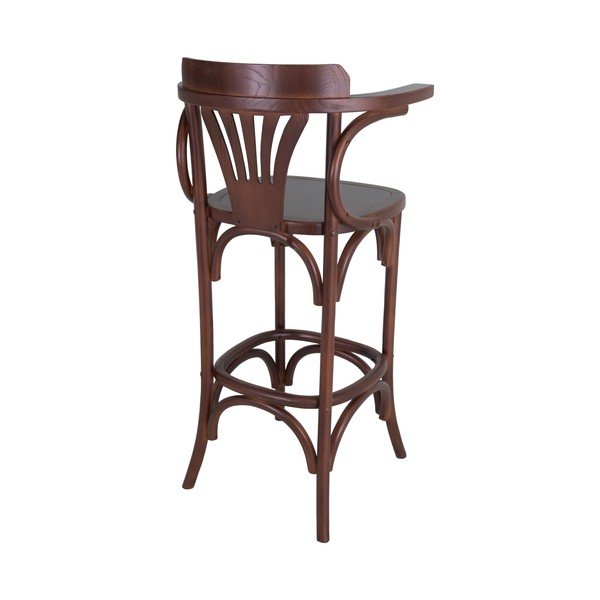 Iš guobos masyvo baro taburetė rudos spalvos (sėdynės aukštis 77 cm) Montmartre – Antic Line-image-1
