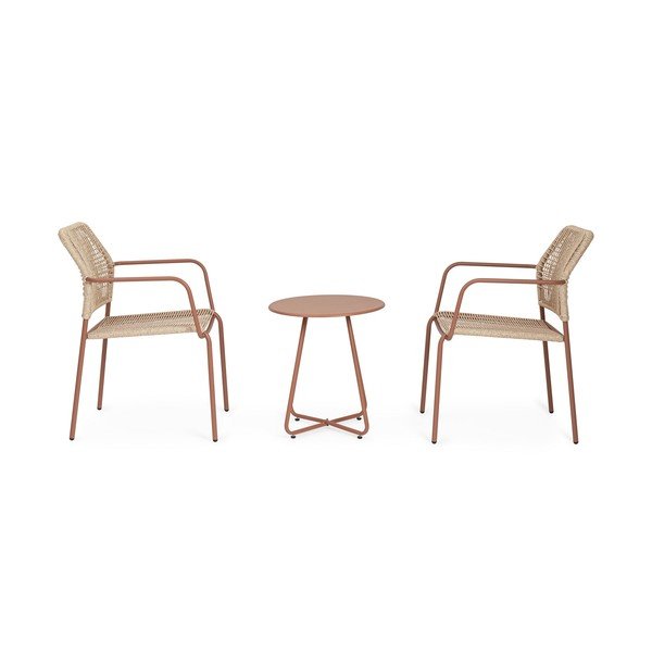 Iš plieno apvalios formos sodo šoninis staliukas ø 45 cm Jable – Bizzotto-image-2