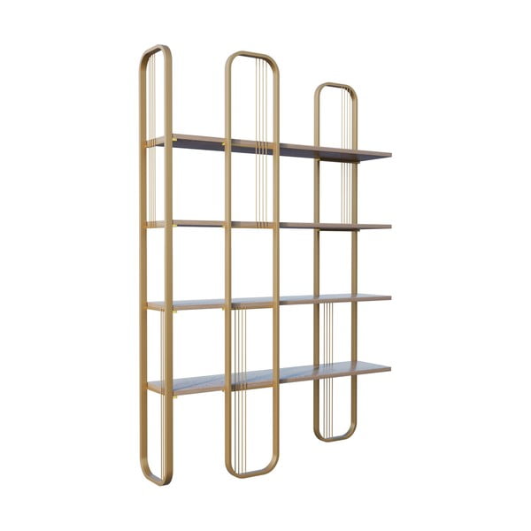 Pastatoma lentyna auksinės spalvos iš pušies 125x180 cm Sierra – Kalune Design