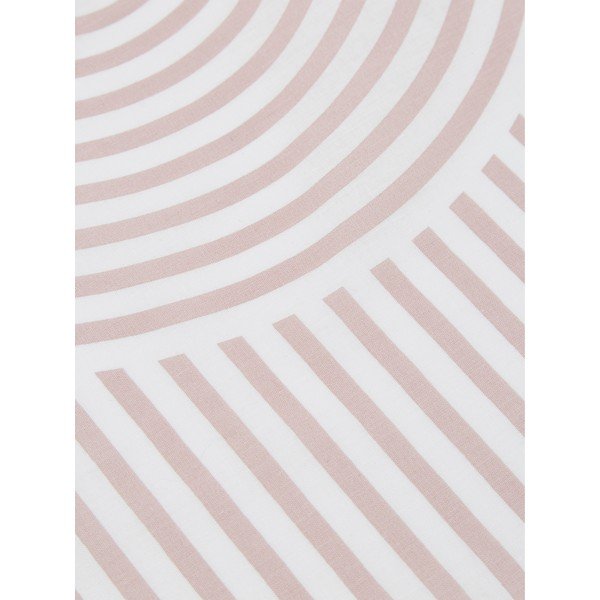 Rožinė ir balta patalynė viengulei lovai iš medvilnės Westwing Collection Arcs, 155 x 220 cm-image-3