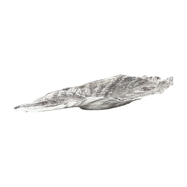 Dekoratyvinis sidabro spalvos lapas "Kare Design Bowl Leaf
