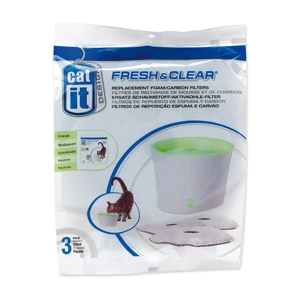 Vandens fontano filtrai komplekte 3 vnt. katėms Catit Fresh&Clear – Plaček Pet Products