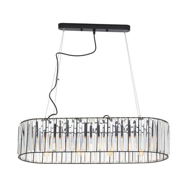 Iš metalo kabantis šviestuvas su stiklo gaubtu Akiko – Premier Housewares