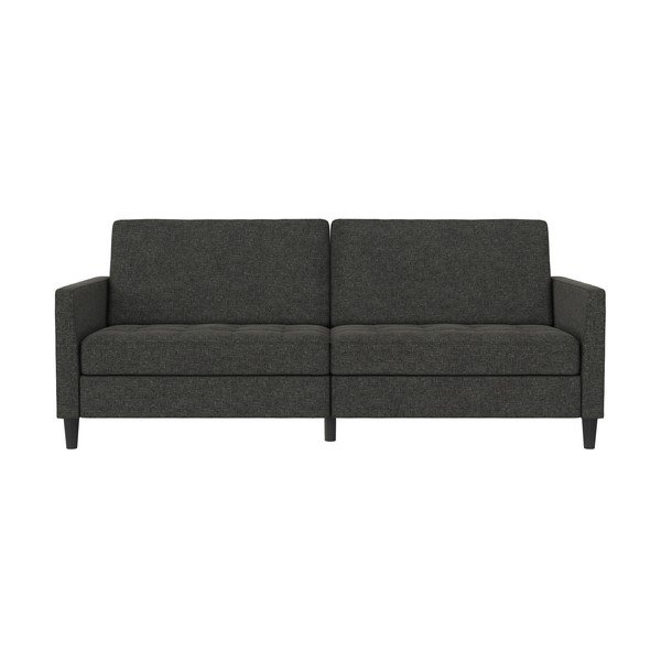 Iš velveto sofa tamsiai pilkos spalvos 207 cm Presley – Støraa