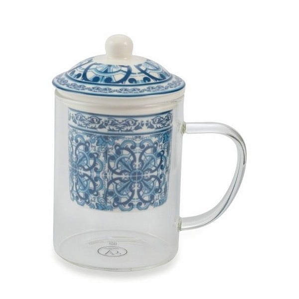 Puodelis su porcelianiniu sieteliu biriai arbatai Villa d'Este Marocco
