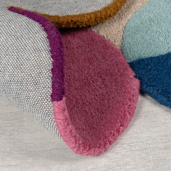 Rankų darbo smėlio spalvos iš vilnos kilimas 160x230 cm Mia Textured Scallop – Flair Rugs-image-4