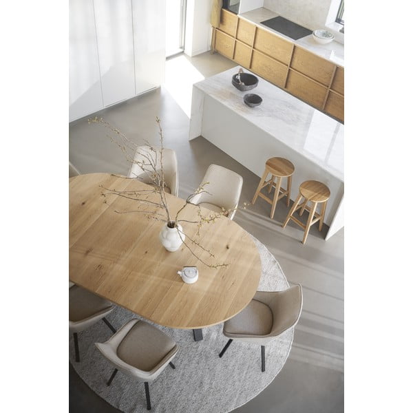 Stalo prailginimas iš ąžuolo 135x50 cm Maddock – Rowico-image-2