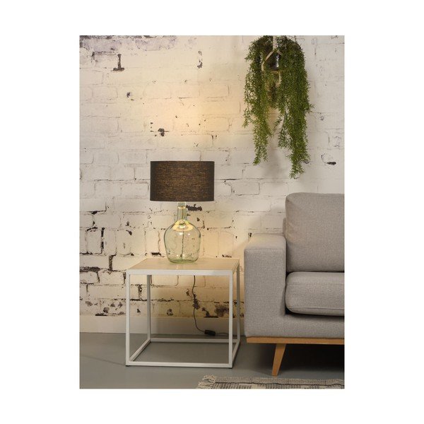 Stalo lempa su tamsiai mėlynu atspalviu ir perdirbto stiklo struktūra Good&Mojo Murano, ⌀ 30 cm-image-1