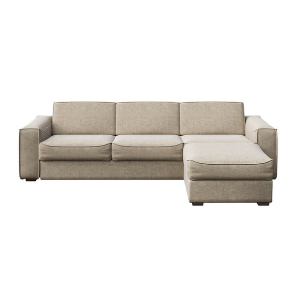 Kreminės spalvos sofa-lova su keičiamu gultuvu MESONICA Munro, 308 cm