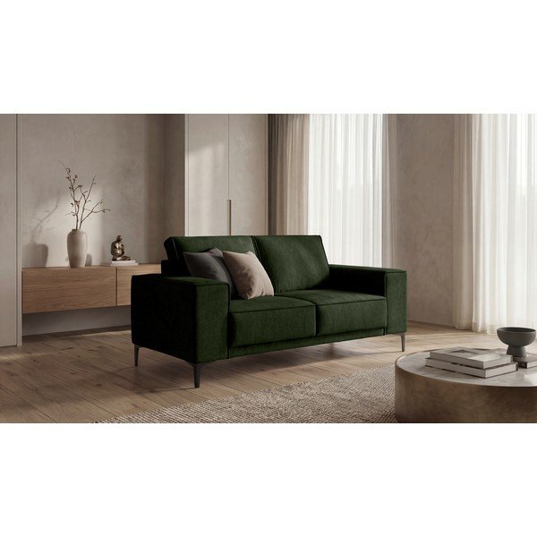 Žalios spalvos sofa iš šenilinio audinio 164 cm Copenhagen – Scandic-image-1