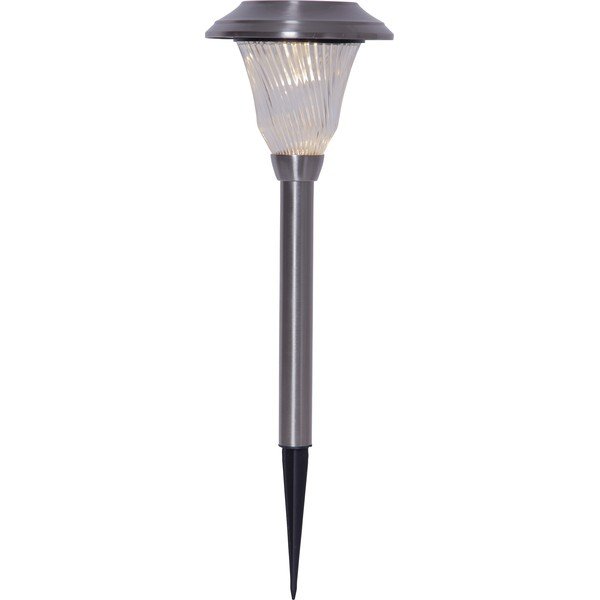 Nerūdijančio plieno saulės energija veikianti LED apšvietimas Star Trading Barcelona, aukštis 41 cm-image-3
