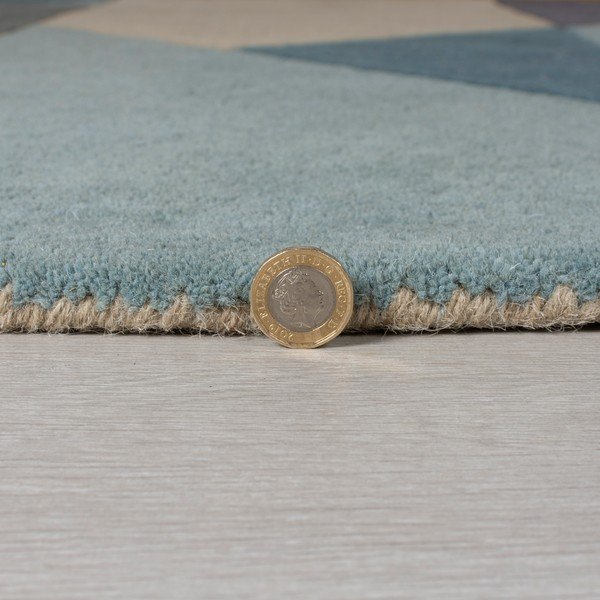 Mėlynai smėlio spalvos vilnonis kilimas 230x160 cm Arlo Harper - Flair Rugs-image-2