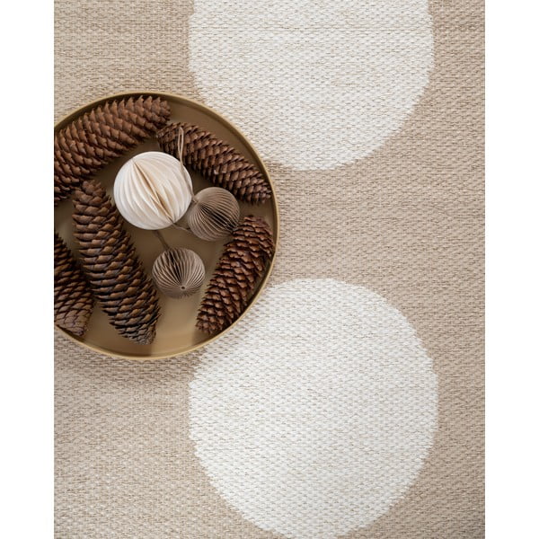 Smėlio spalvos lauko kilimas 70x150 cm Vera Beige – Pappelina-image-3