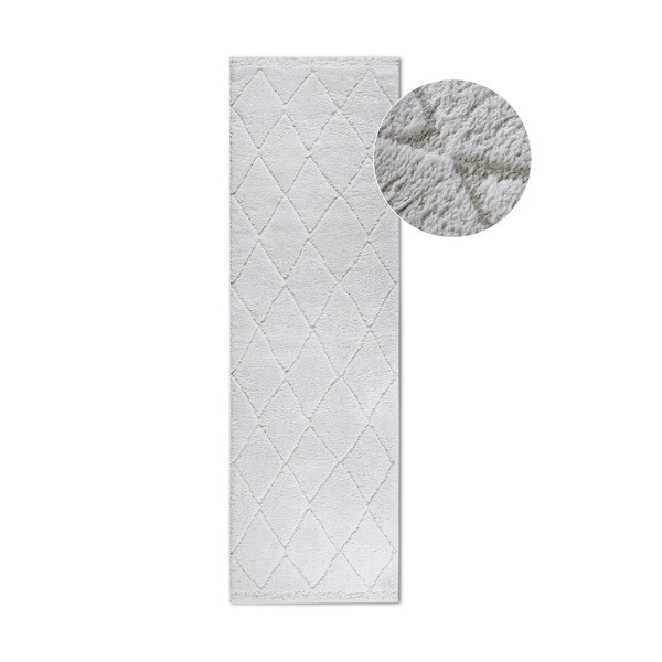 Kilimas kreminės spalvos 80x240 cm Perrotin Cream White – Elle Decoration