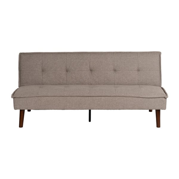 Pilkai smėlinės spalvos iš šenilinio audinio sulankstoma sofa 181 cm – Ixia